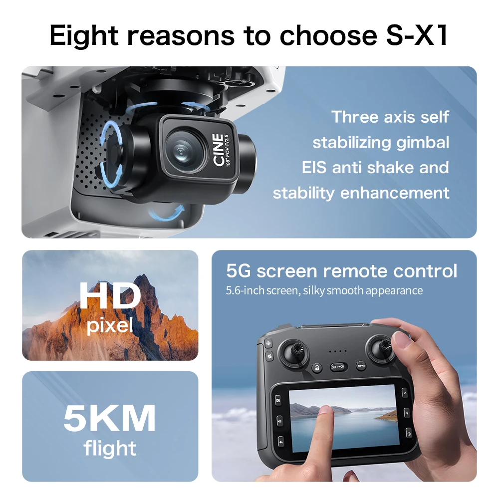 Lenovo GPS S-X1 Drone Three-ax - огляд і ціна Drone Kit Fpv