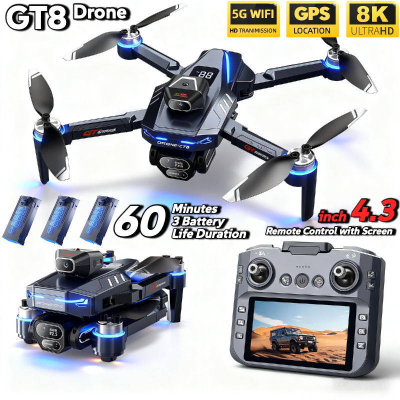 For Genuine GT8 Drone 4K Profe - огляд і ціна Drone Kit Long Range