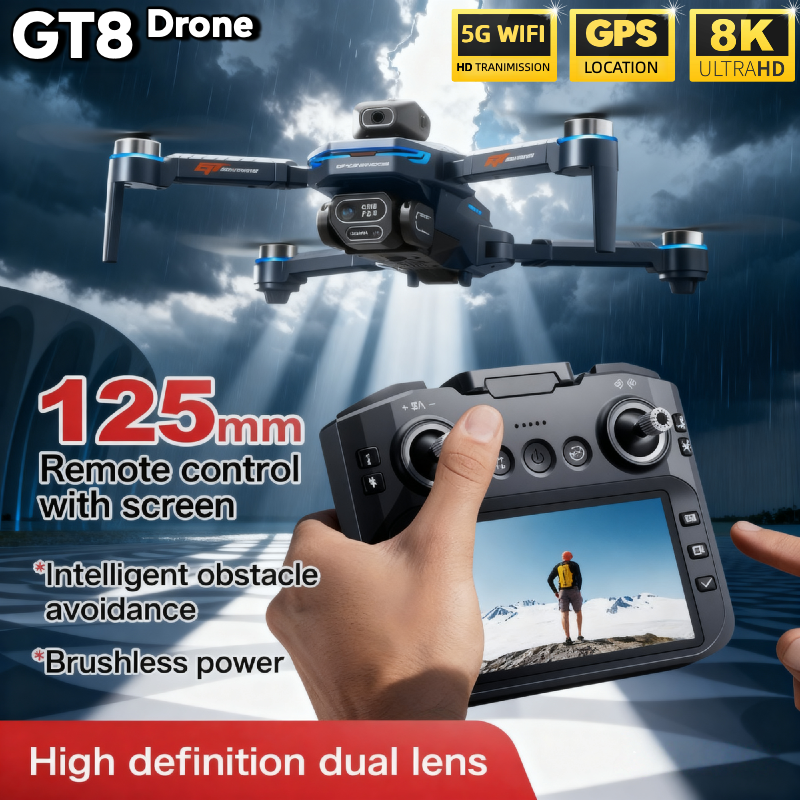 For Genuine GT8 Drone 4K Profe - огляд і ціна Drone Kit Long Range