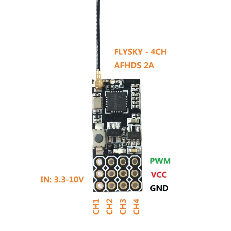 Flysky FS2A Mini Receiver 4CH  - огляд і ціна Drone Kit Long Range