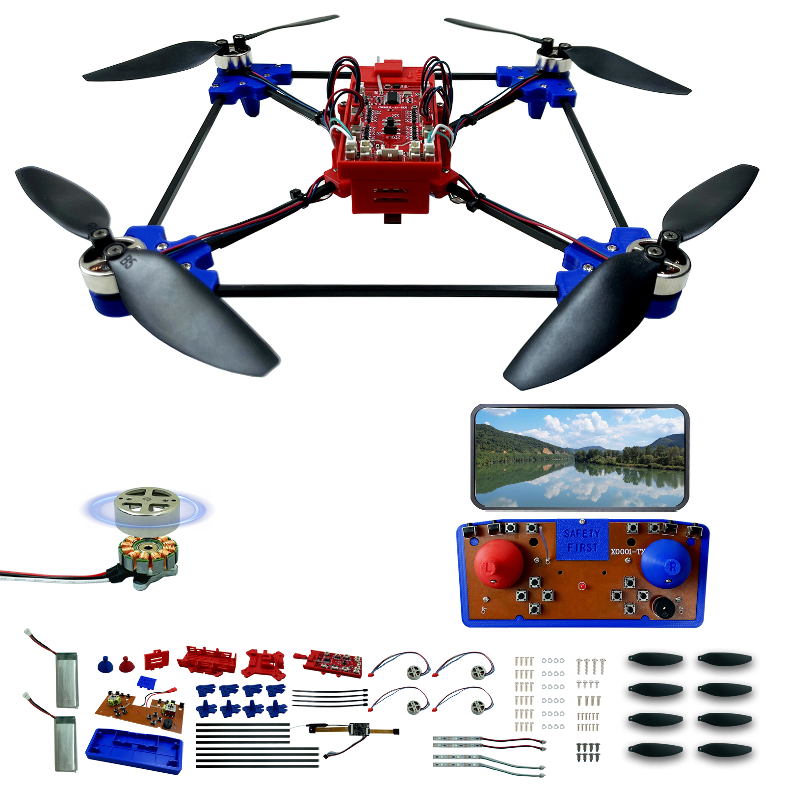 Drone Quadcopter DIY Kit Uniqu - огляд і ціна Drone Kit Build Yourself