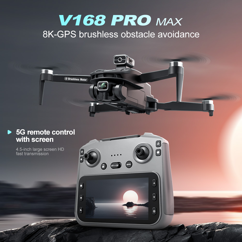 Lenovo V168 MAX 8K HD Drone 5G - огляд і ціна Drone Kit Long Range